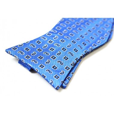 Papion self-tie albastru MILANA
